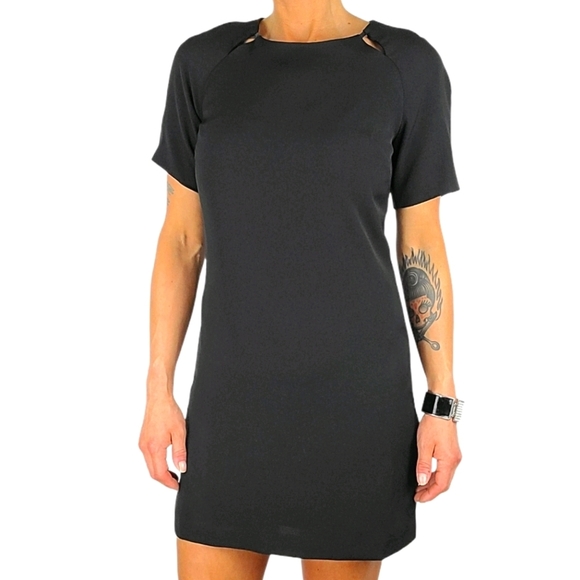 Bordeaux Little Black Sheath Dress Size Small Mini - Picture 6 of 6